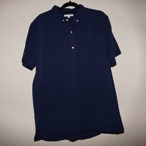 EUC - Threads 4 Thought Dk Blue Polo - Size M